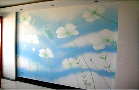 灵宝画墙绘怎么画好白云的蓬松感？