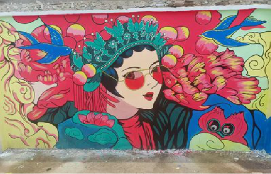 灵宝墙体彩绘-网红墙