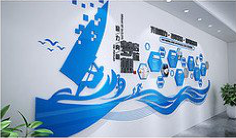 灵宝海浪主题文化墙如何设计？