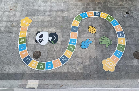 灵宝地面游戏彩绘