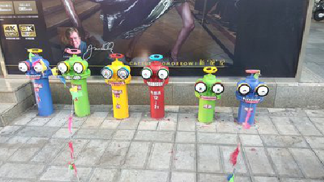 灵宝商业区彩绘