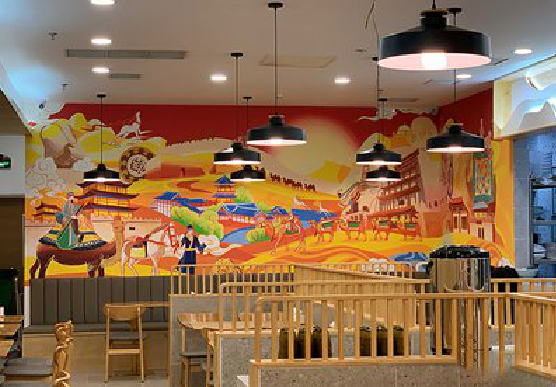 灵宝商业空间彩绘介绍。