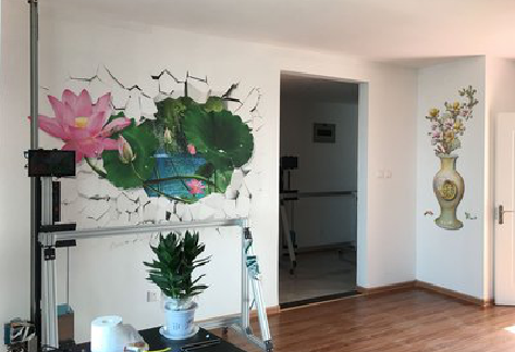 灵宝墙体彩绘相比墙纸的优势。