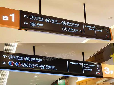 灵宝如何通过商场标识牌引导客流分布？